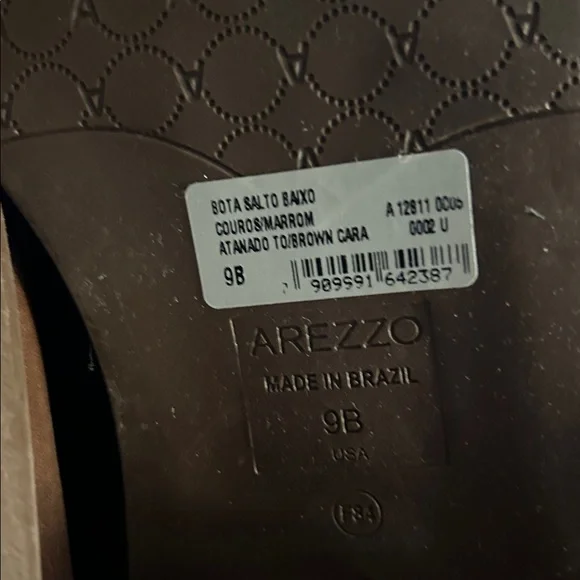 NWOB AREZZO LEATHER MOTO BOOTS 9 - Picture 7 of 7